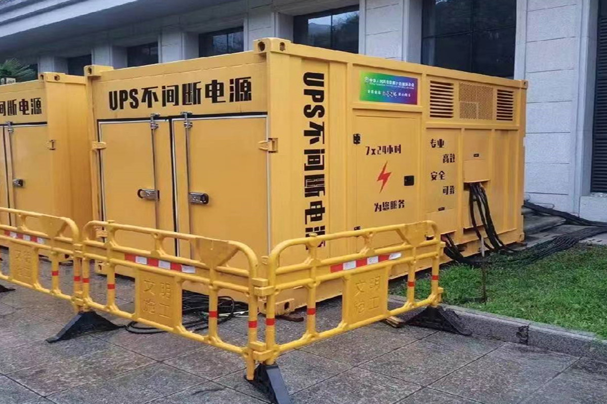 洪洞发电机租赁施工现场