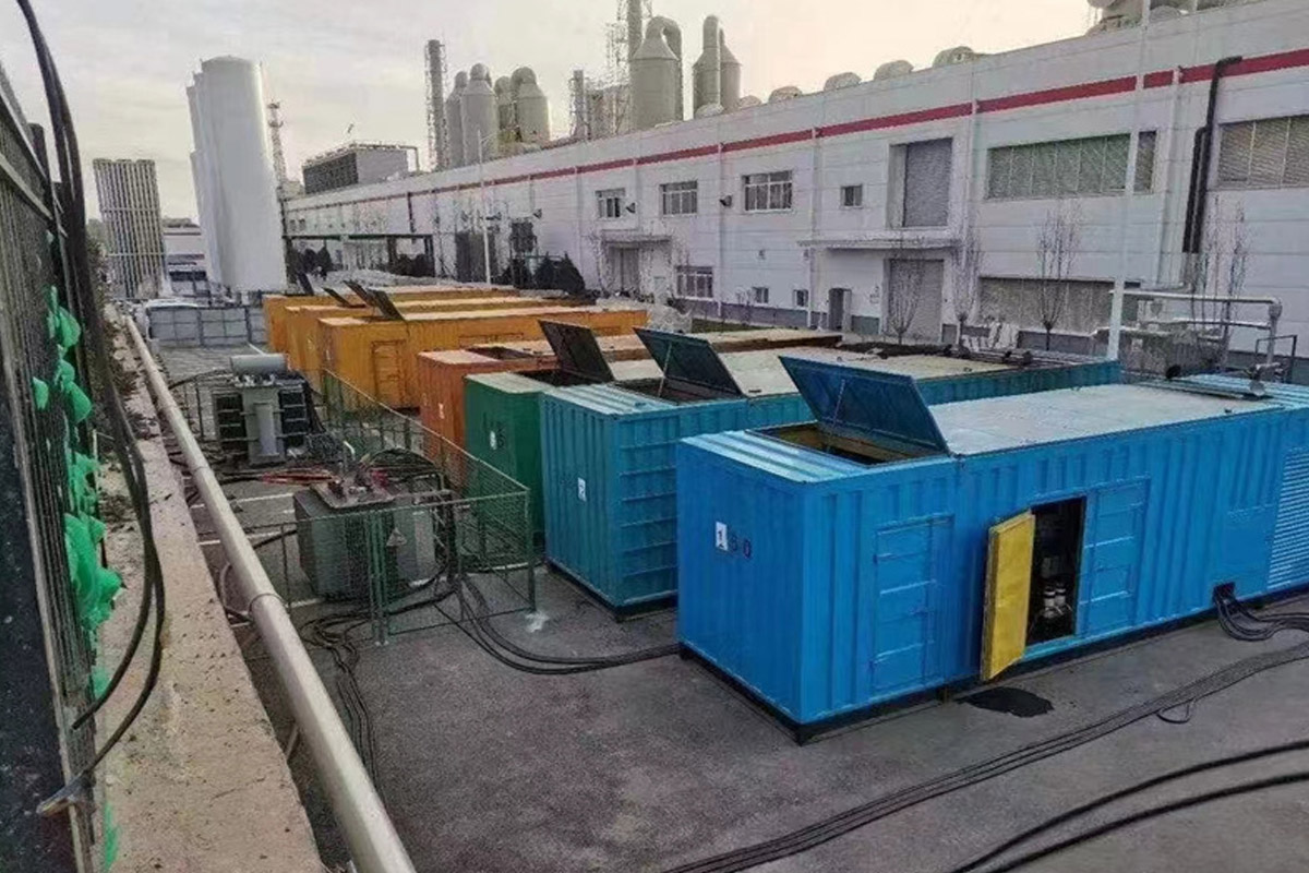 洪洞发电机租赁施工现场